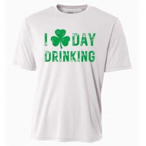 I Love Day Drinking Shamrock Heart Love St PaddyS Day Cooling Performance Crew T-Shirt