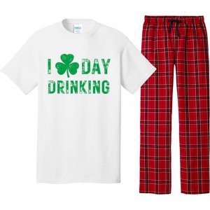 I Love Day Drinking Shamrock Heart Love St PaddyS Day Pajama Set