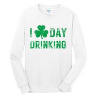 I Love Day Drinking Shamrock Heart Love St PaddyS Day Tall Long Sleeve T-Shirt