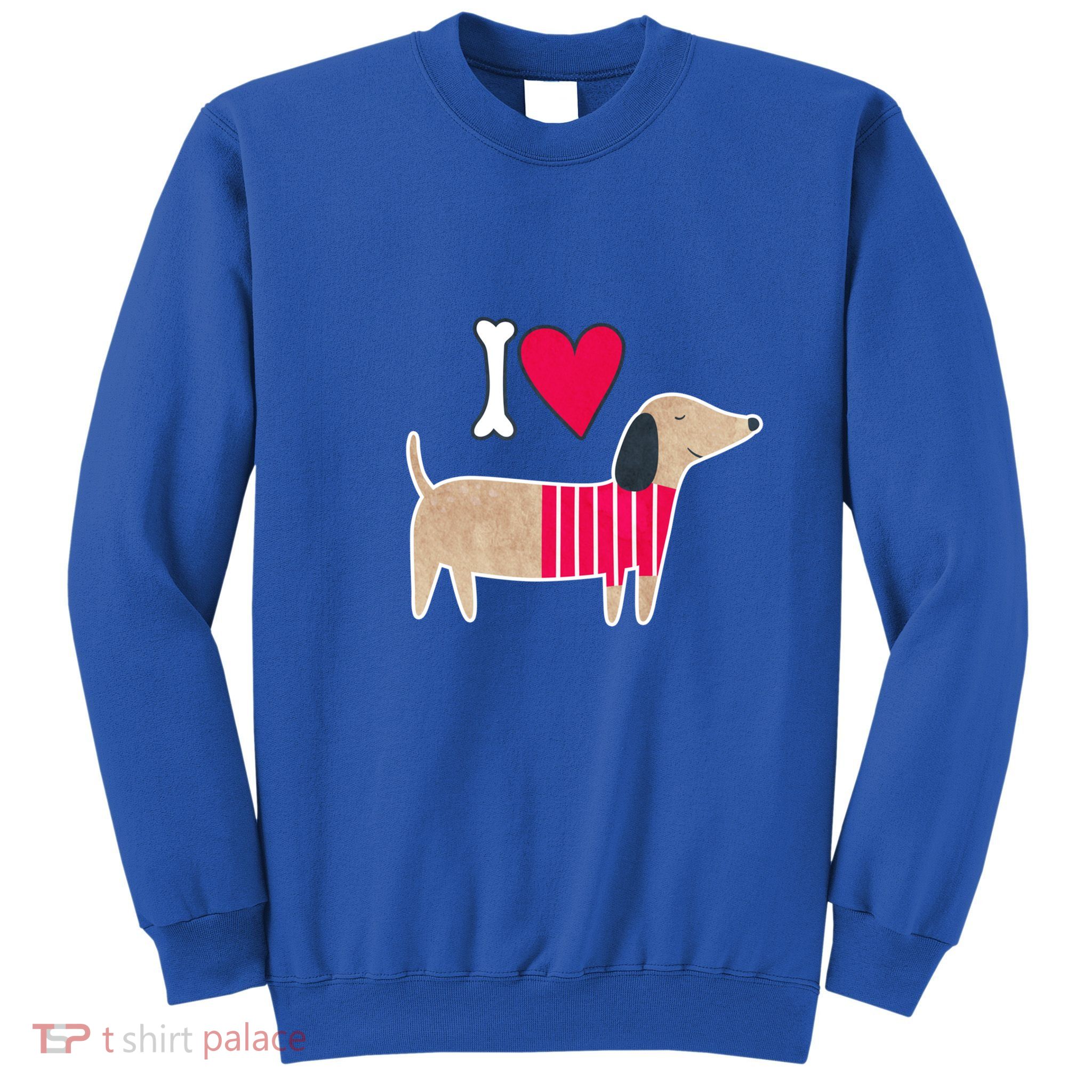 I Love Dachshund Cute Puppy Dog Doggy Lover Cute Gift Sweatshirt
