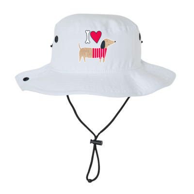 I Love Dachshund Cute Puppy Dog Doggy Lover Cute Gift Legacy Cool Fit Booney Bucket Hat