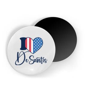 I Love DeSantis Ron DeSantis 24 American Heart Flag Magnet