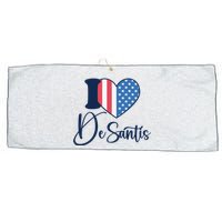 I Love DeSantis Ron DeSantis 24 American Heart Flag Large Microfiber Waffle Golf Towel