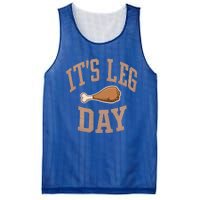 Its Leg Day Turkey Chicken Dinner Feast Food Holiday Gift Mesh Reversible Basketball Jersey Tank