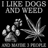 I Like Dogs And Weed And Maybe 3 People Great Gift 16 in Basic Backpack