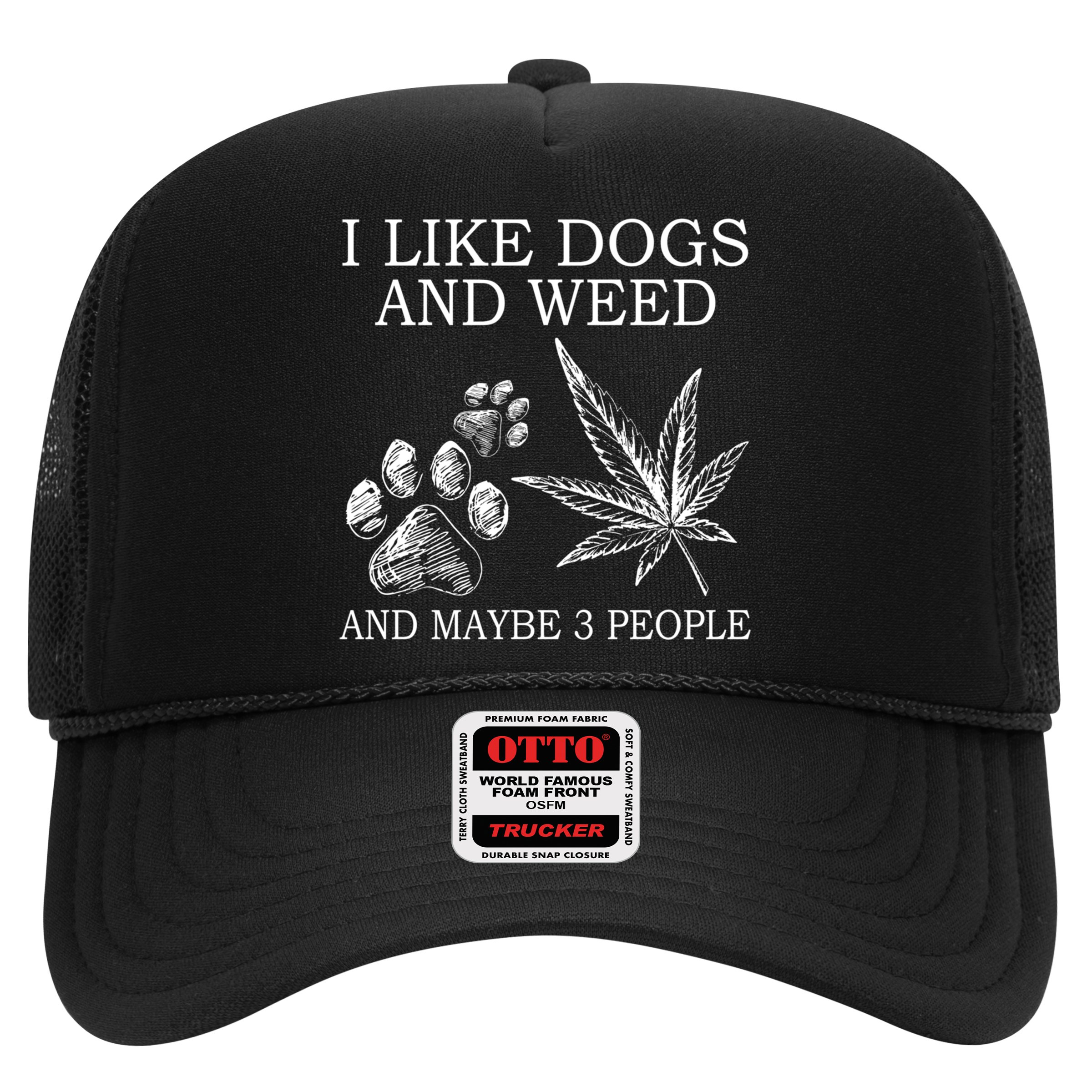 I Like Dogs And Weed And Maybe 3 People Great Gift Hat