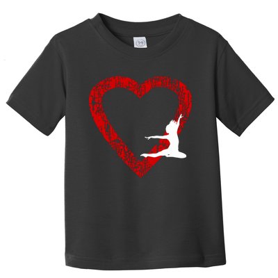 I Love Dance Valentines Day For Girl And Dance Teachers Toddler T-Shirt