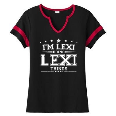 Im Lexi Doing Lexi Things Ladies Halftime Notch Neck Tee