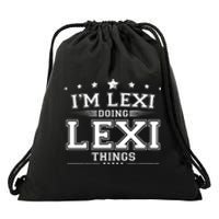 Im Lexi Doing Lexi Things Drawstring Bag