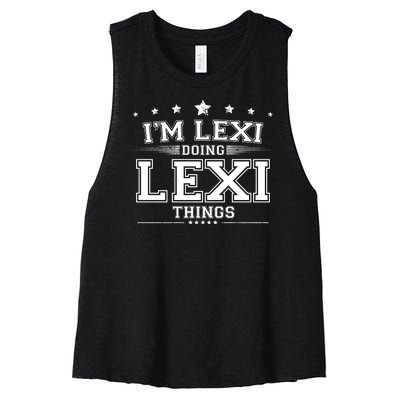 Im Lexi Doing Lexi Things Women's Racerback Cropped Tank