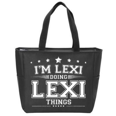 Im Lexi Doing Lexi Things Zip Tote Bag