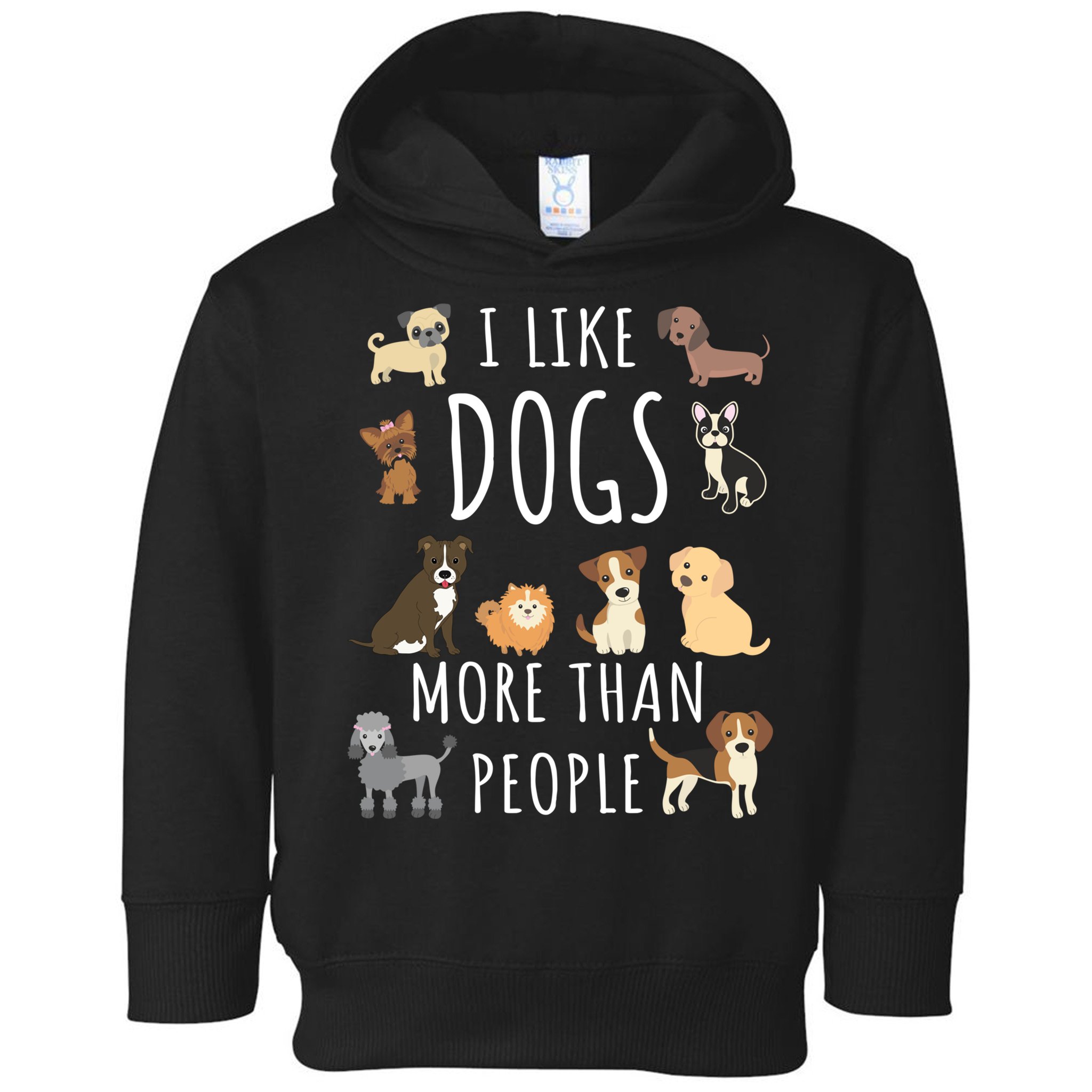 I Like Dogs More Than People Gift Toddler Hoodie