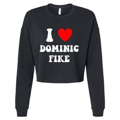 I Love Dominic Fike Cropped Pullover Crew