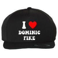 I Love Dominic Fike Wool Snapback Cap