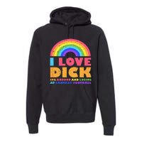 I Love Dicking Around Rainbow Fantasy Football Loser Trophy Premium Hoodie