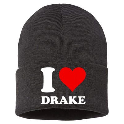 I Love D.R.A.K.E Sustainable Knit Beanie