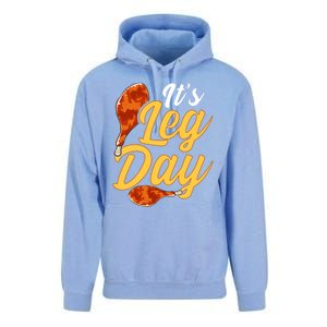 Its Leg Day Funny Turkey Thanksgiving Gym Exercise Gift Unisex Surf Hoodie