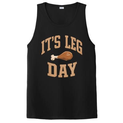 Its Leg Day Turkey Thanksgiving Holiday Feast Funny Gift PosiCharge Competitor Tank