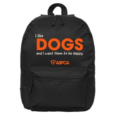 I Like Dogs 16 in Basic Backpack