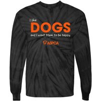 I Like Dogs Tie-Dye Long Sleeve Shirt