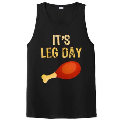 ItS Leg Day Funny Workout Gym Turkey Thanksgiving PosiCharge Competitor Tank