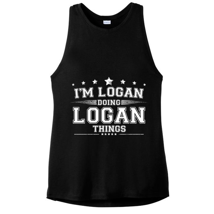 Im Logan Doing Logan Things Ladies PosiCharge Tri-Blend Wicking Tank