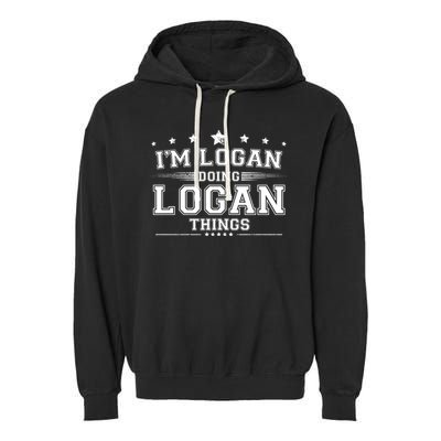Im Logan Doing Logan Things Garment-Dyed Fleece Hoodie