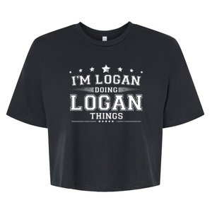 Im Logan Doing Logan Things Bella+Canvas Jersey Crop Tee