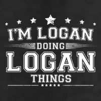 Im Logan Doing Logan Things Crop Fleece Hoodie