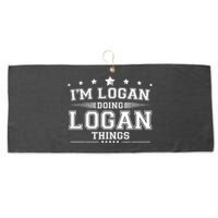 Im Logan Doing Logan Things Large Microfiber Waffle Golf Towel