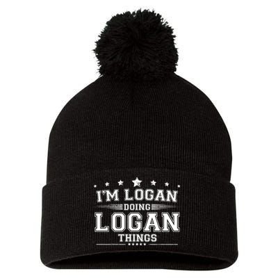 Im Logan Doing Logan Things Pom Pom 12in Knit Beanie