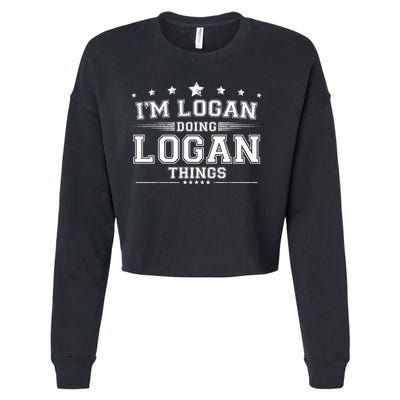Im Logan Doing Logan Things Cropped Pullover Crew