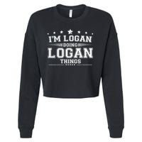 Im Logan Doing Logan Things Cropped Pullover Crew