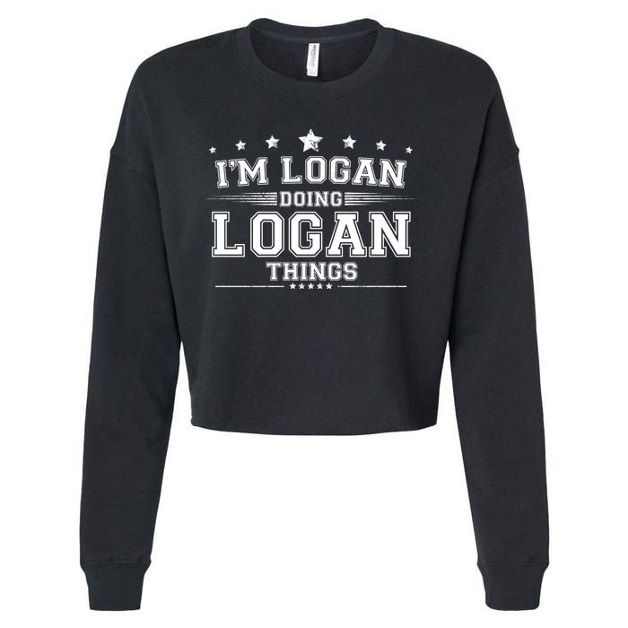 Im Logan Doing Logan Things Cropped Pullover Crew