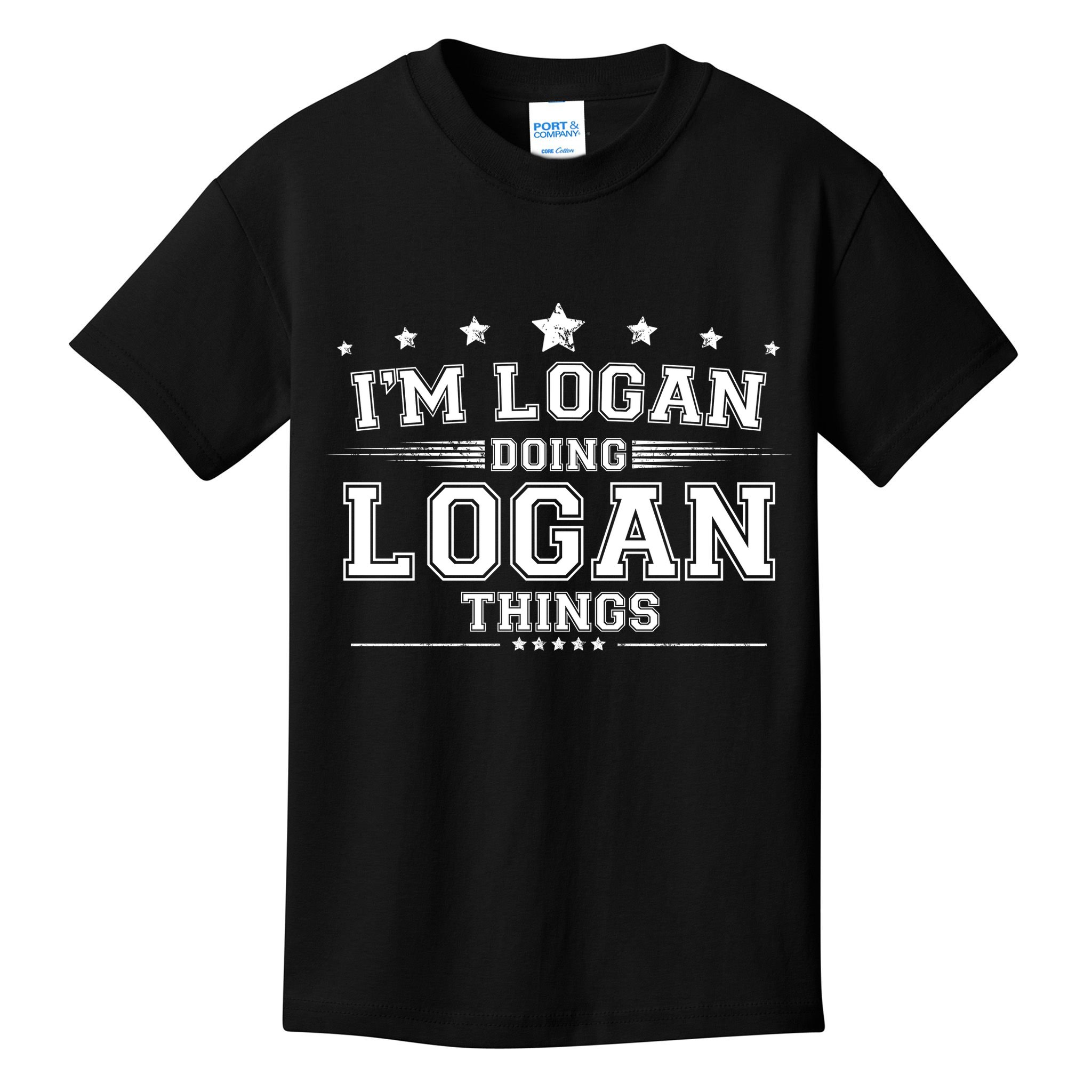 Im Logan Doing Logan Things Kids T-Shirt