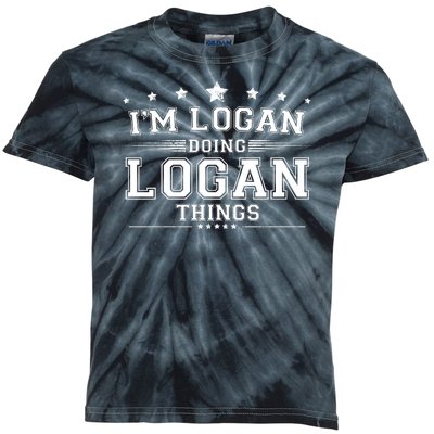 Im Logan Doing Logan Things Kids Tie-Dye T-Shirt