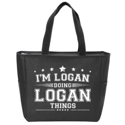 Im Logan Doing Logan Things Zip Tote Bag
