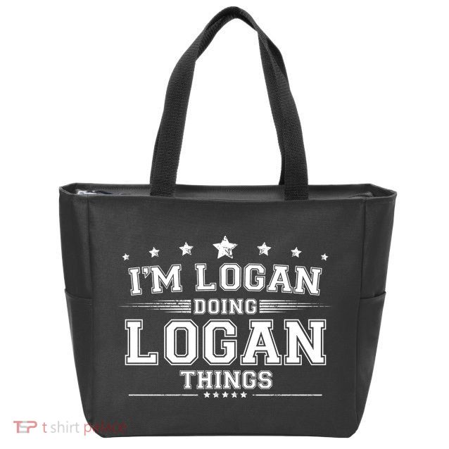 Im Logan Doing Logan Things Zip Tote Bag