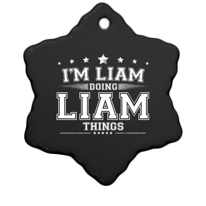 Im Liam Doing Liam Things Ceramic Star Ornament