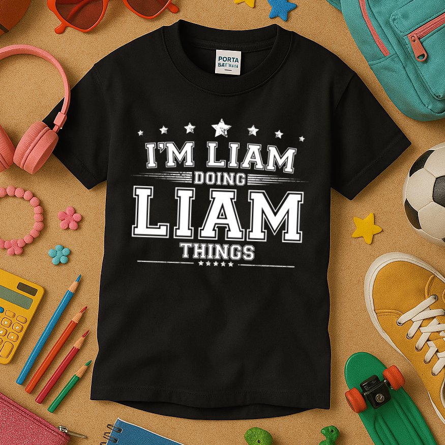 Im Liam Doing Liam Things Kids T-Shirt