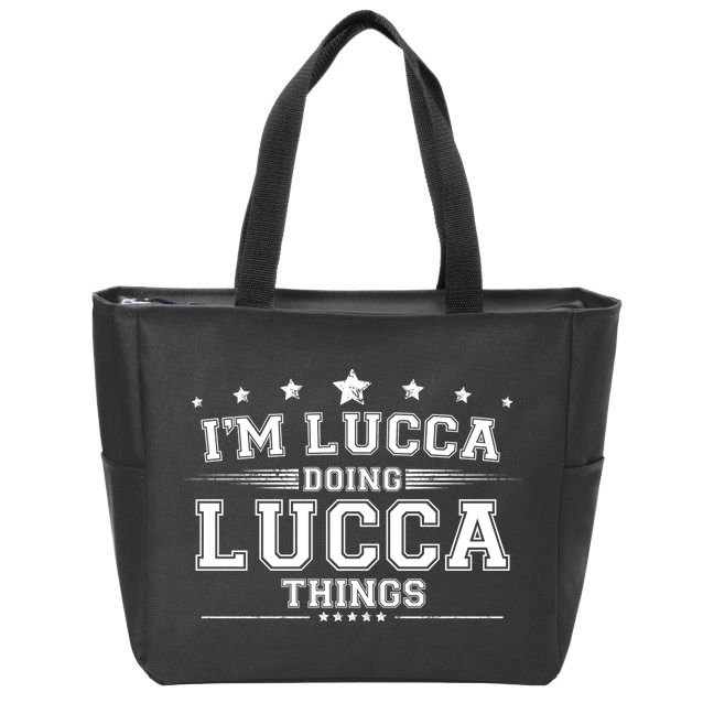 Im Lucca Doing Lucca Things Zip Tote Bag