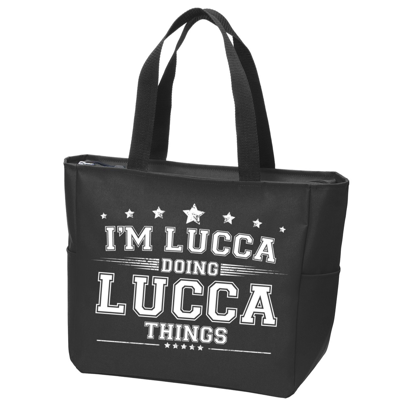 Im Lucca Doing Lucca Things Zip Tote Bag
