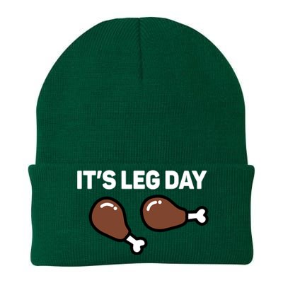 Its Leg Day Funny Thanksgiving Gift Knit Cap Winter Beanie