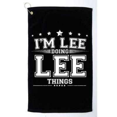 Im Lee Doing Lee Things Golf Towel