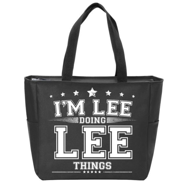 Im Lee Doing Lee Things Zip Tote Bag