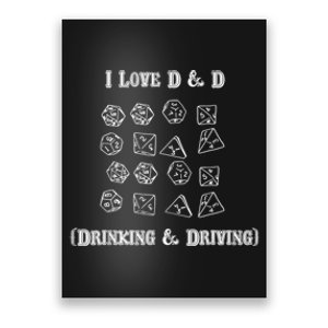 I Love DnD Drinking And Driving Poster