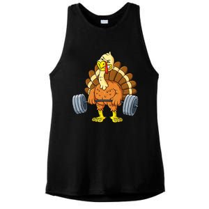 It's Leg Day Funny Thanksgiving Turkey Bodybuilding Lifting Ladies PosiCharge Tri-Blend Wicking Tank