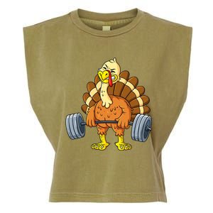 It's Leg Day Funny Thanksgiving Turkey Bodybuilding Lifting Garment-Dyed Women's Muscle Tee