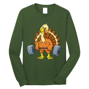 It's Leg Day Funny Thanksgiving Turkey Bodybuilding Lifting Long Sleeve Shirt