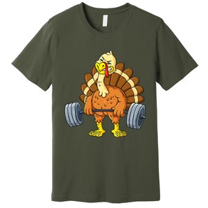 It's Leg Day Funny Thanksgiving Turkey Bodybuilding Lifting Premium T-Shirt